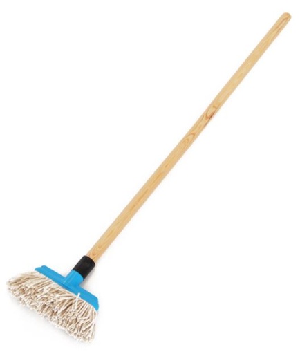 Cotton Wall Mop - White, 150mm x 22mm x 900mm