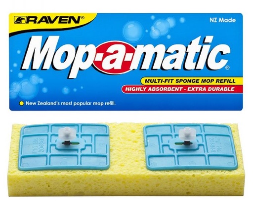 Mop-a-Matic Standard Mop Head - Yellow, 220mm x 22mm x 1200mm