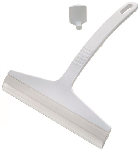 Bathroom Squeegee - White, Includes Hook