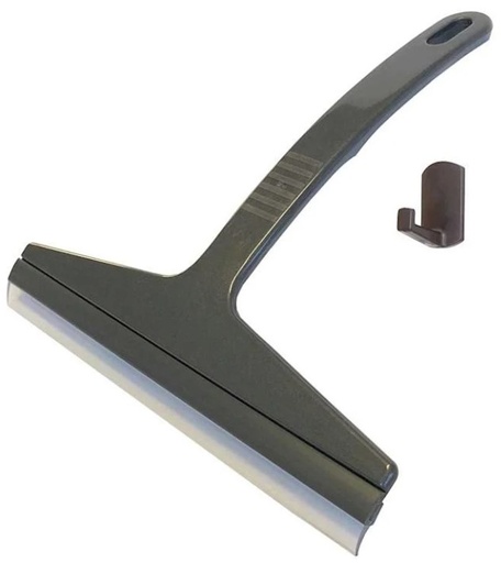 Bathroom Squeegee - Silver, Includes Hook