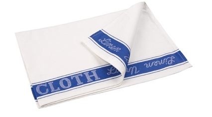 Glass Tea Towels - Blue, 500mm x 750mm, 80g *100% Cotton
