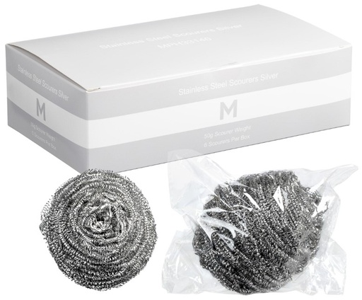 Stainless Steel Scourer - Silver, 50g Scourer Weight