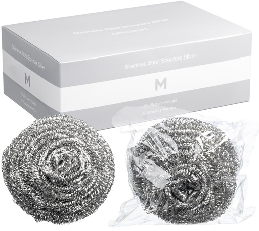 Stainless Steel Scourer - Silver, 70g Scourer Weight
