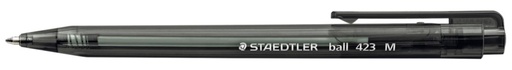 Staedtler Retractable Ball Point Pen - Black, Medium 0.45mm Tip 10 Pens