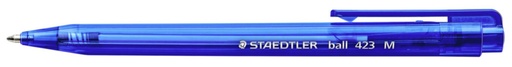 Staedtler Retractable Ball Point Pen - Blue, Medium 0.45mm Tip 10 Pens