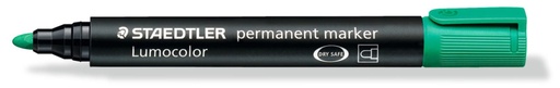 Staedtler Permanent Marker - Green, Bullet Tip 10 Markers