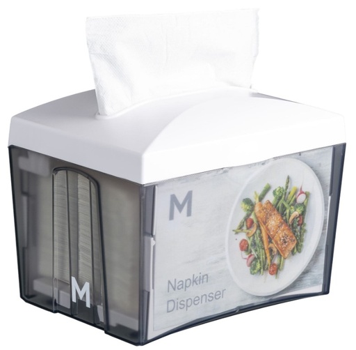[MPH27640] Tabletop Napkin Dispenser - White, 500 Sheet Capacity (1) *Suits MPH38495