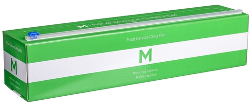 Premium Cling Film Dispenser - Clear, 450mm x 600m x 9mu