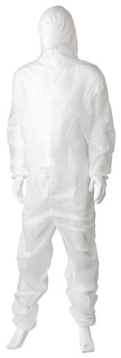 Polypropylene Coverall - White, L, 50gsm *Basic Coverall                