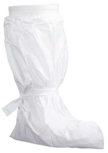 Laminated CPE Boot Covers - White, 510mm 30 Covers/Pack *Double Sole*