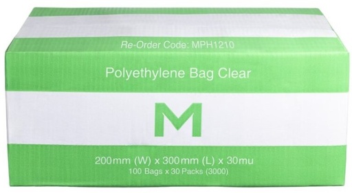 FP Polyethylene Bag - Clear, 250mm x 300mm x 30mu