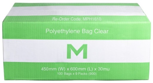 FP Polyethylene Bag - Clear, 450mm x 600mm x 30mu
