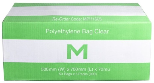 FP Polyethylene Bag - Clear, 500mm x 700mm x 70mu